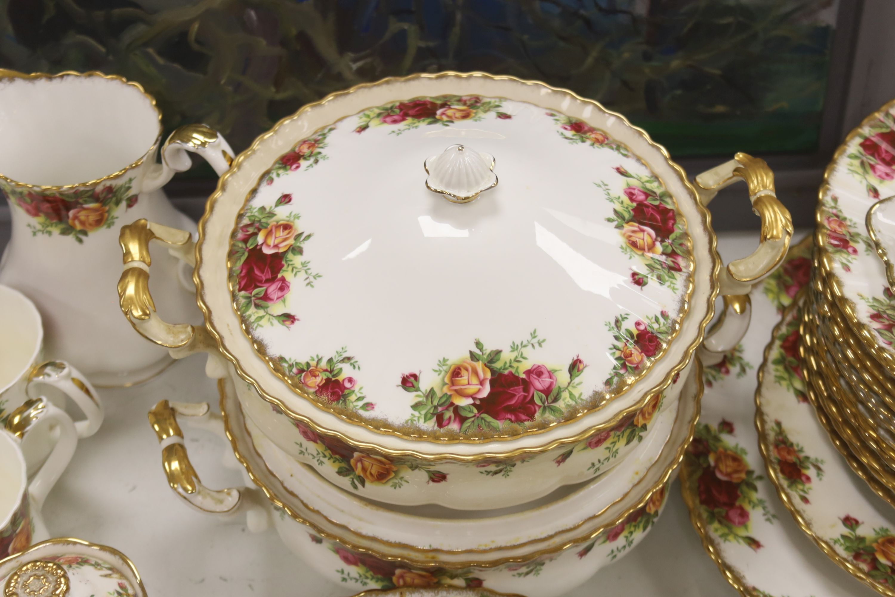 A Royal Albert 'Old Country Rose' tea and dinner service